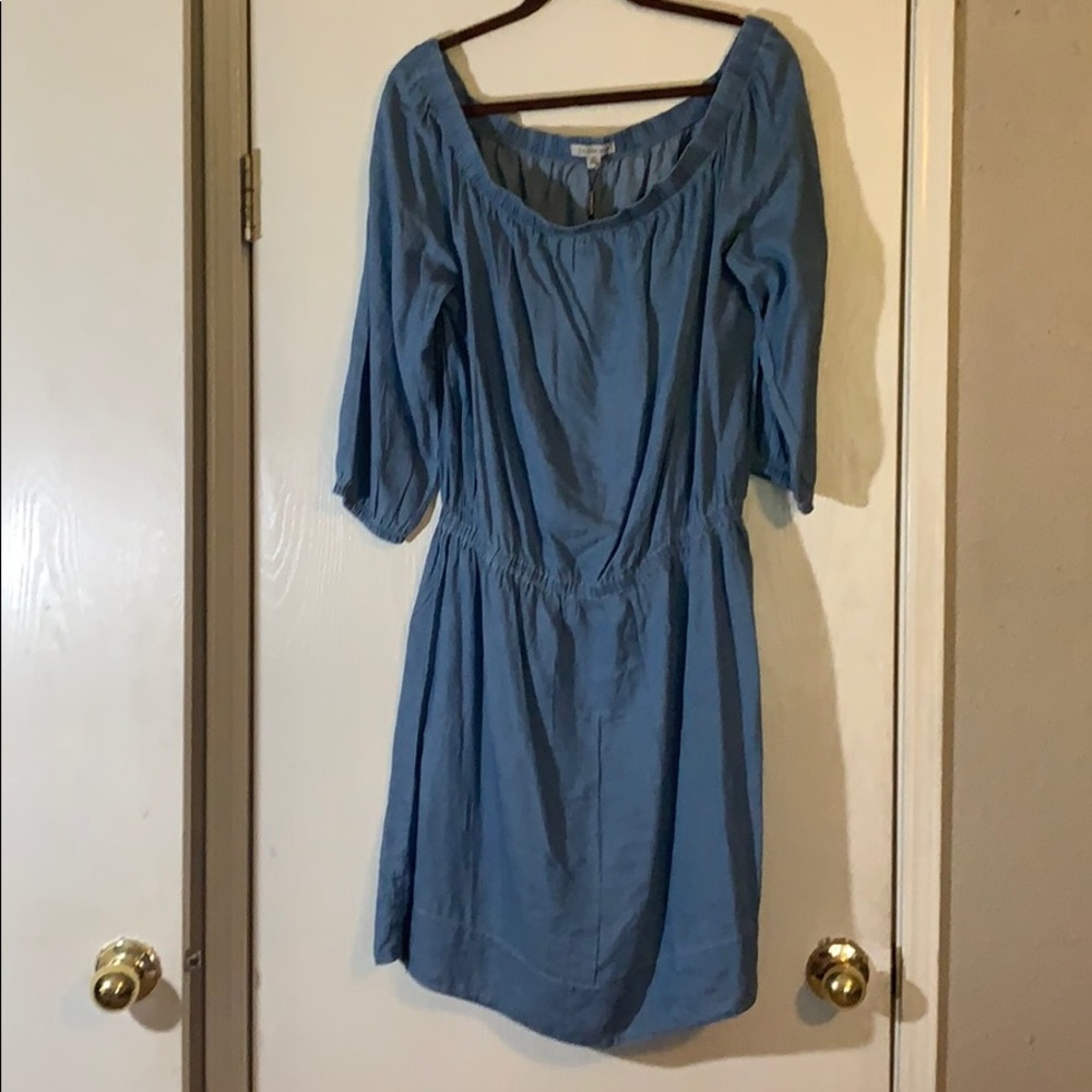 NEW: Off the shoulder denim dress